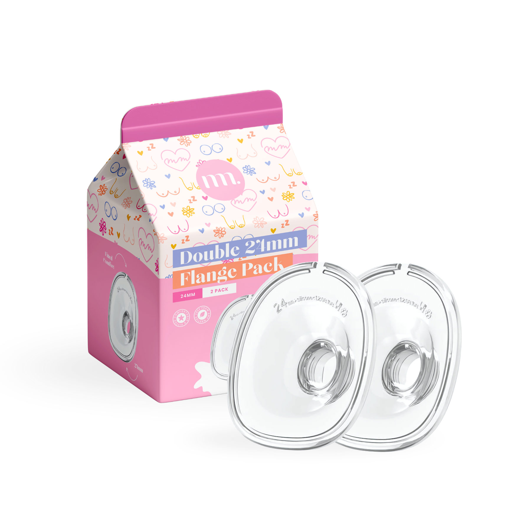 The Midwife Mumma Pump Part - Double 24mm Flanges