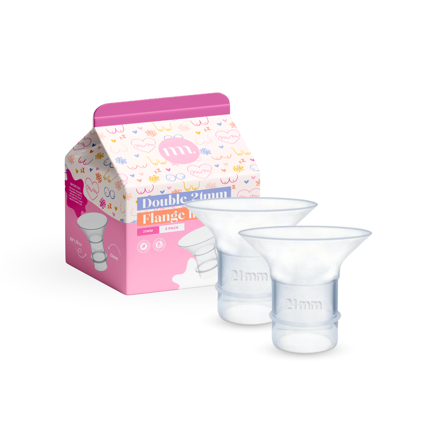 The Midwife Mumma Pump Part - Double Insert 21mm Pack