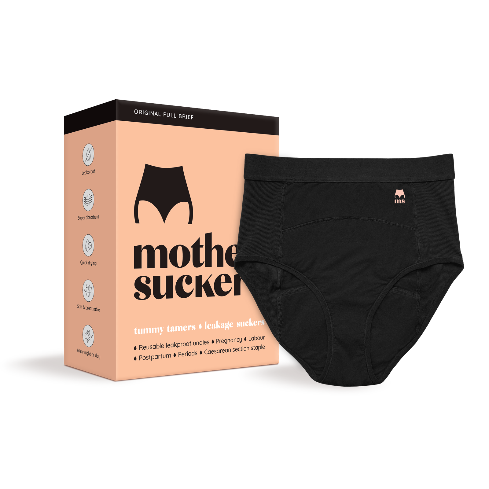 Mother Suckers Postpartum Leak Proof Undies - Single Pack