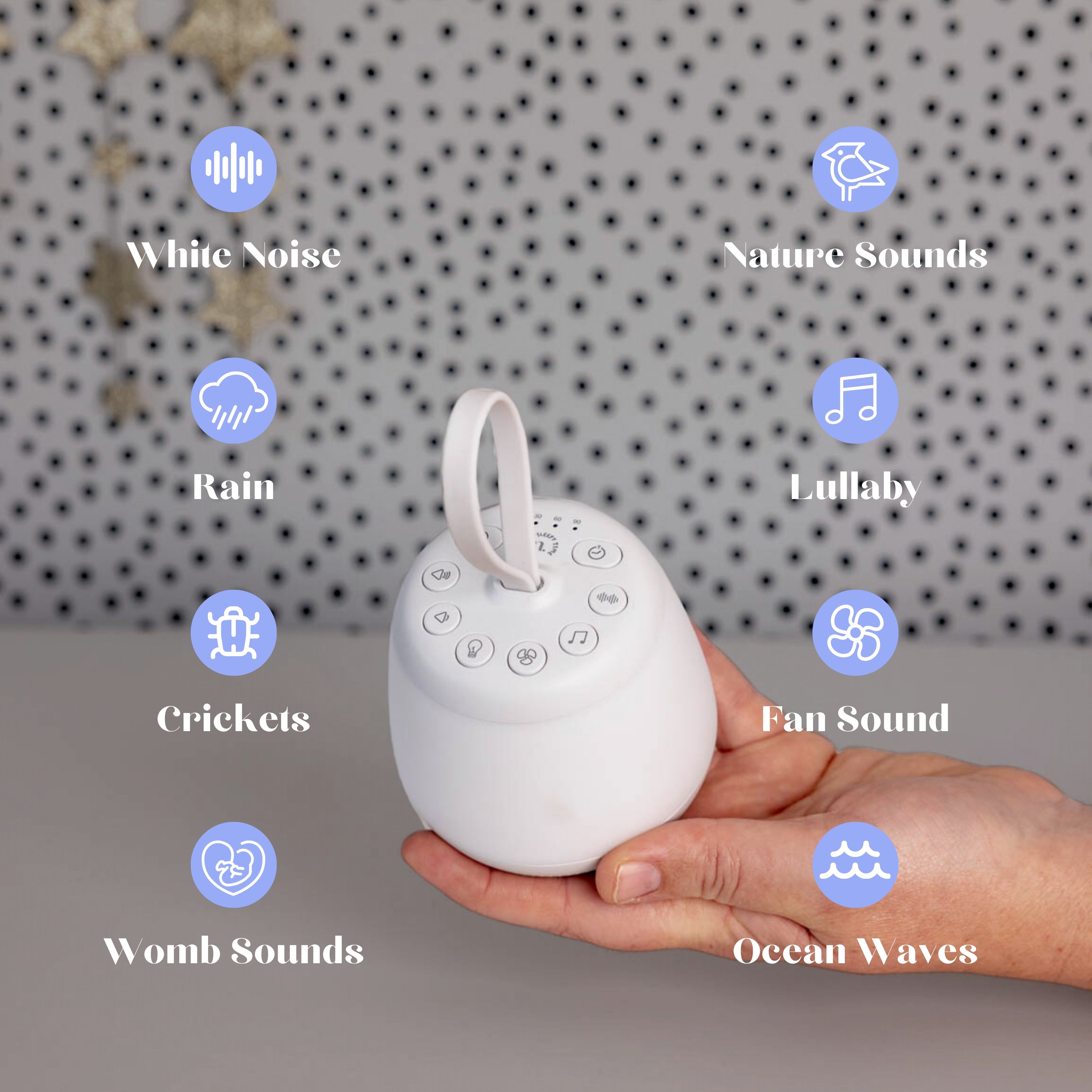 The Midwife Mumma Sound Machine & Light - Portable
