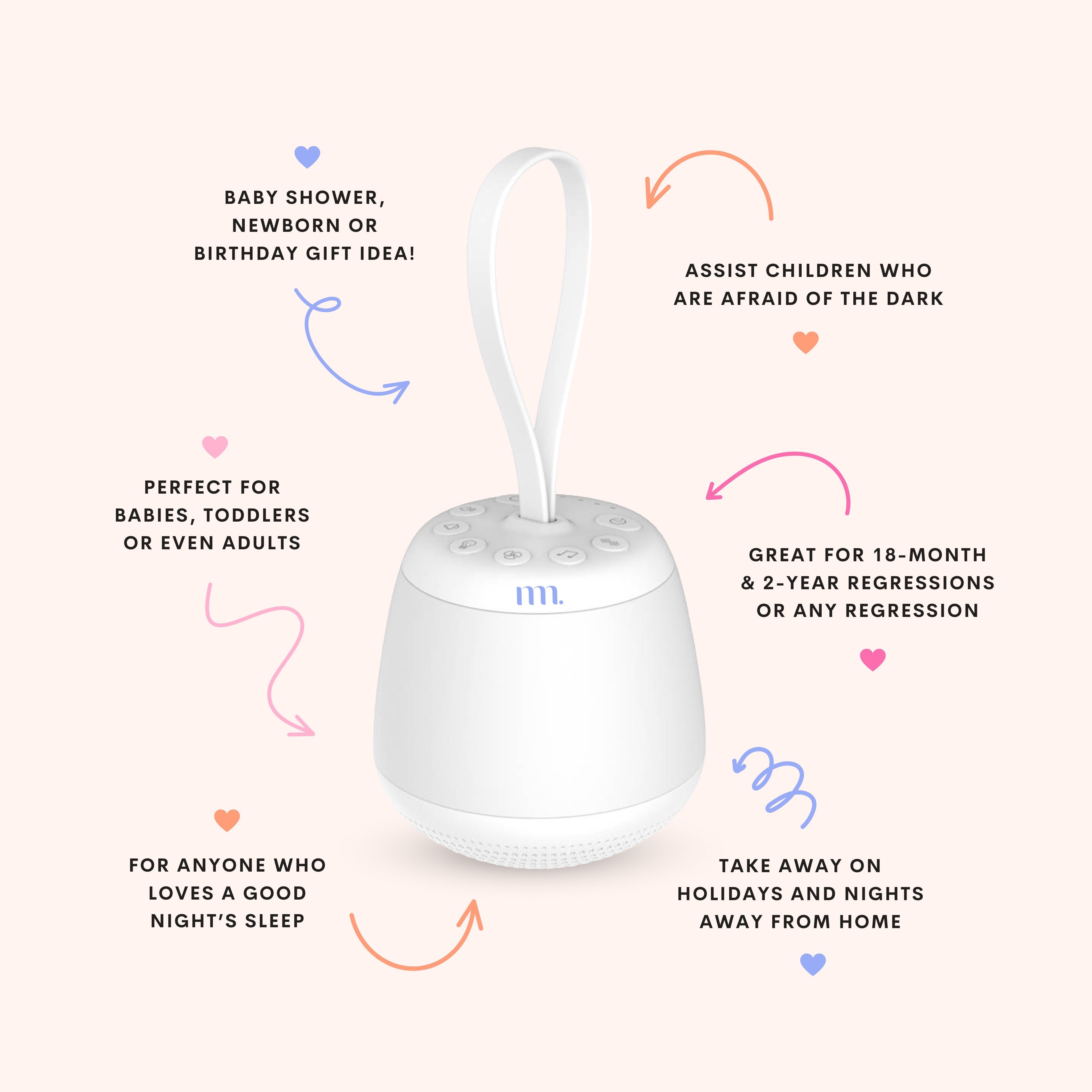 The Midwife Mumma Sound Machine & Light - Portable