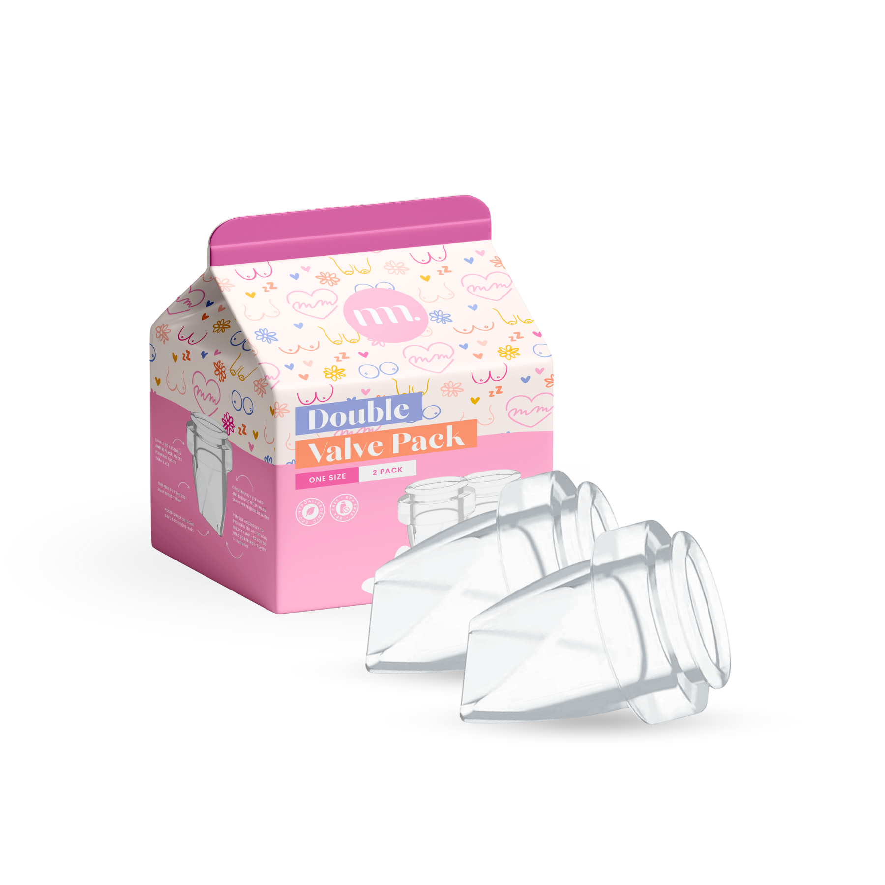 The Midwife Mumma Pump Part - Double Valve Pack
