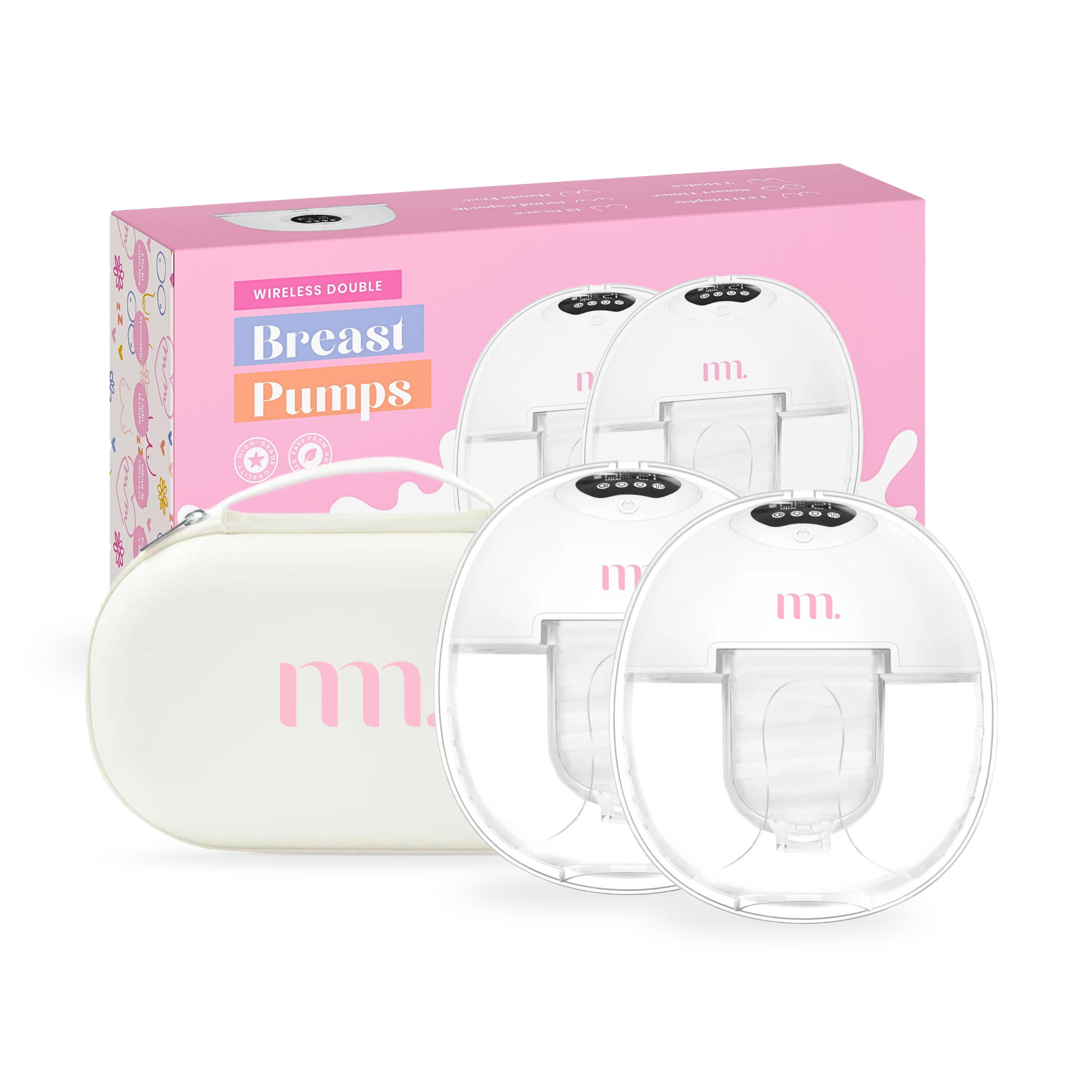 The Midwife Mumma Breast Pump Double Handsfree with Case