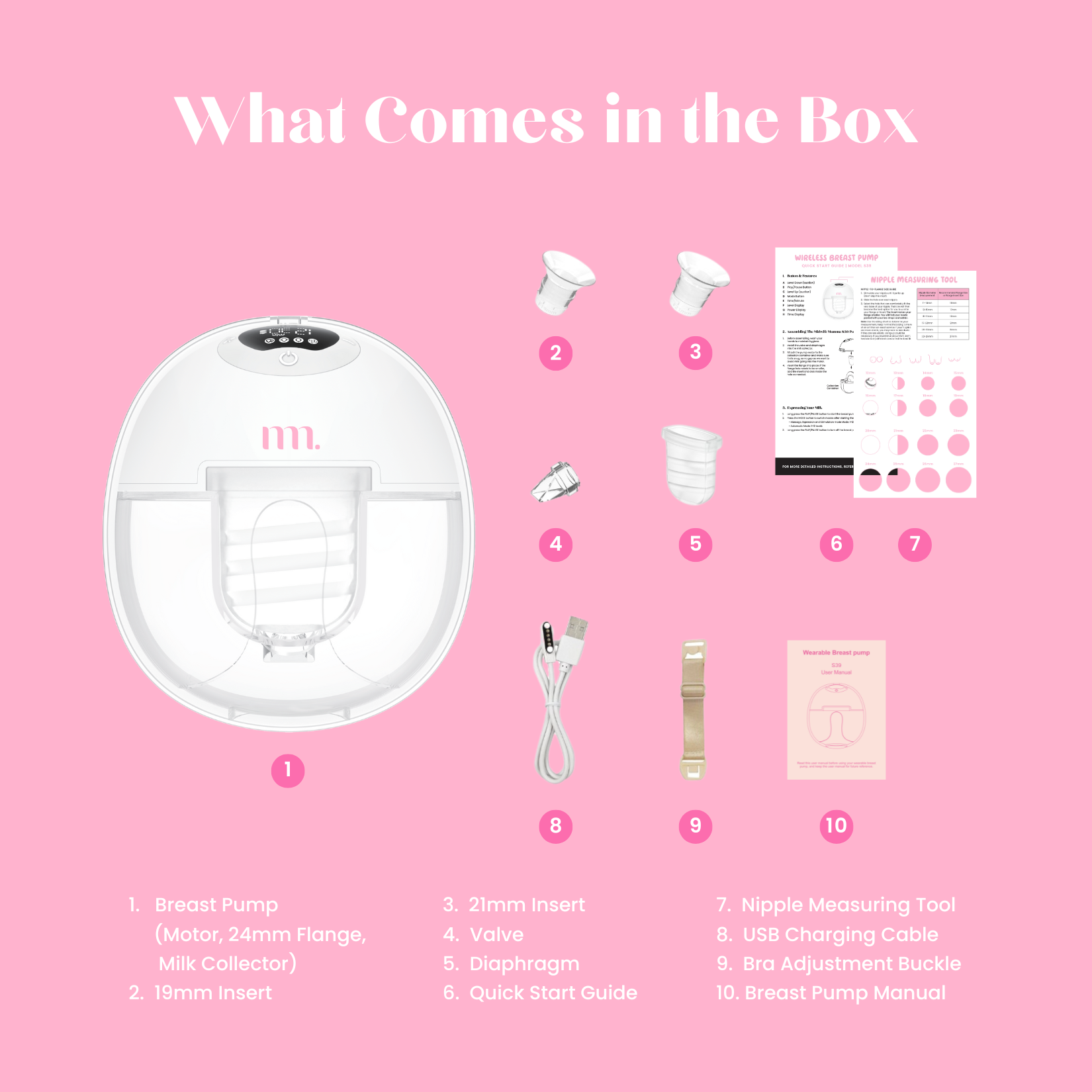 The Midwife Mumma Single Breast Pump with Case