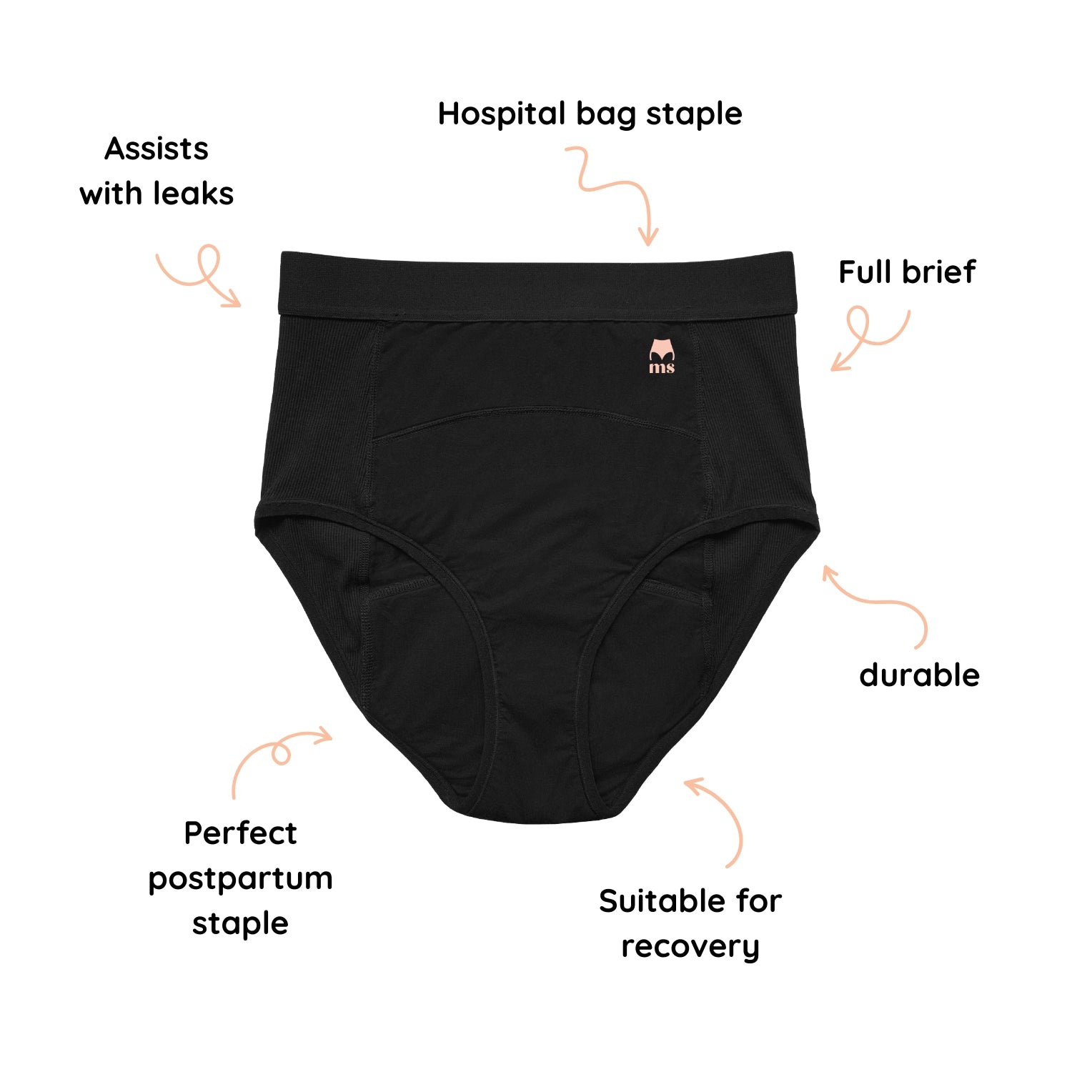 Mother Suckers Postpartum Leak Proof Undies - Single Pack