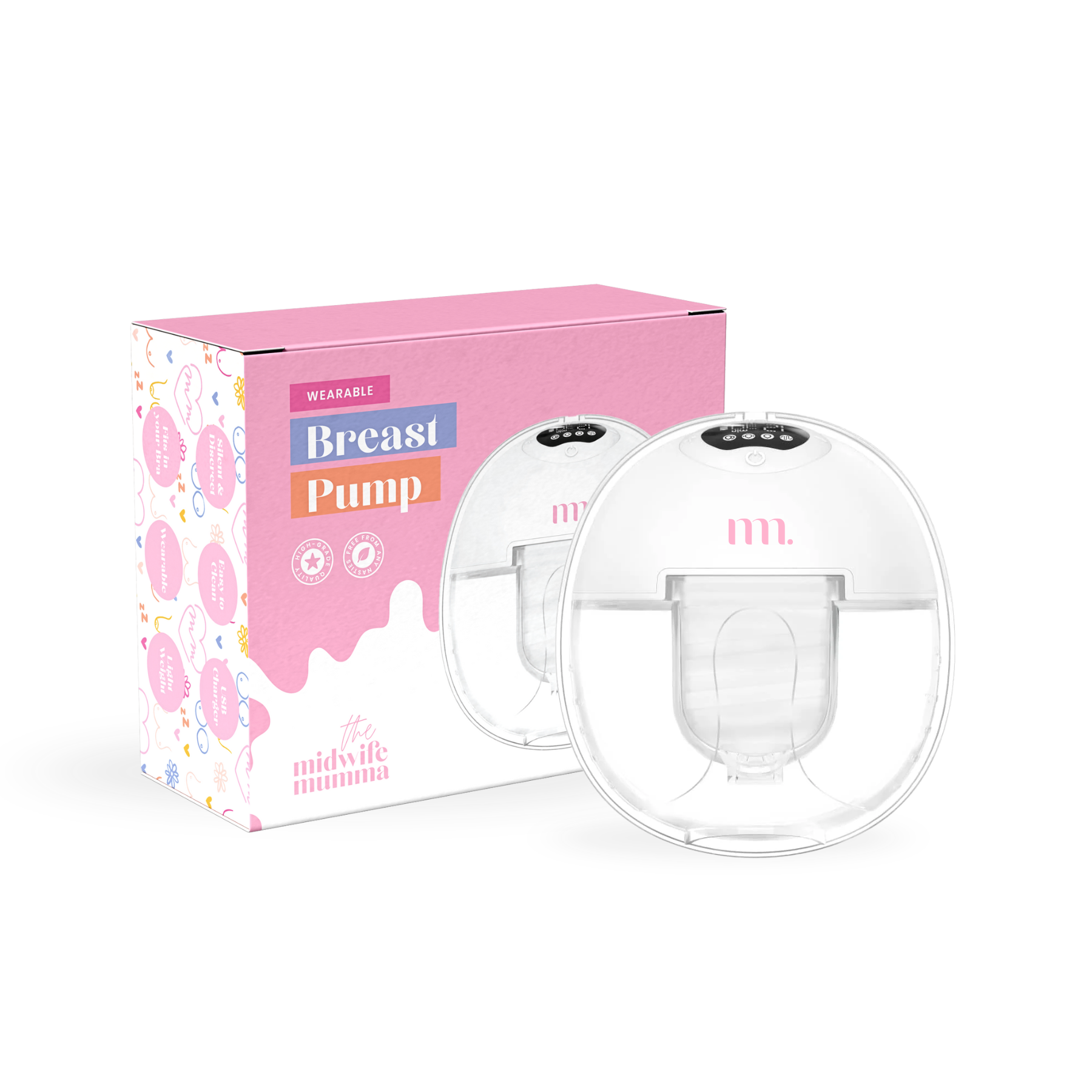 The Midwife Mumma Breast Pump Single Handsfree with Case