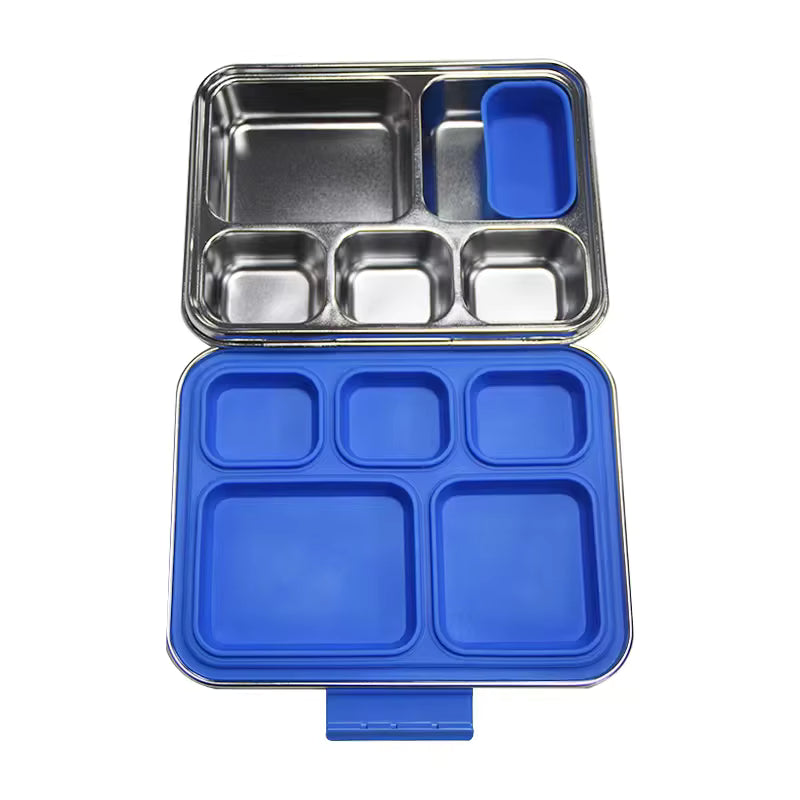 5 Compartment Stainless Steel Lunch Box