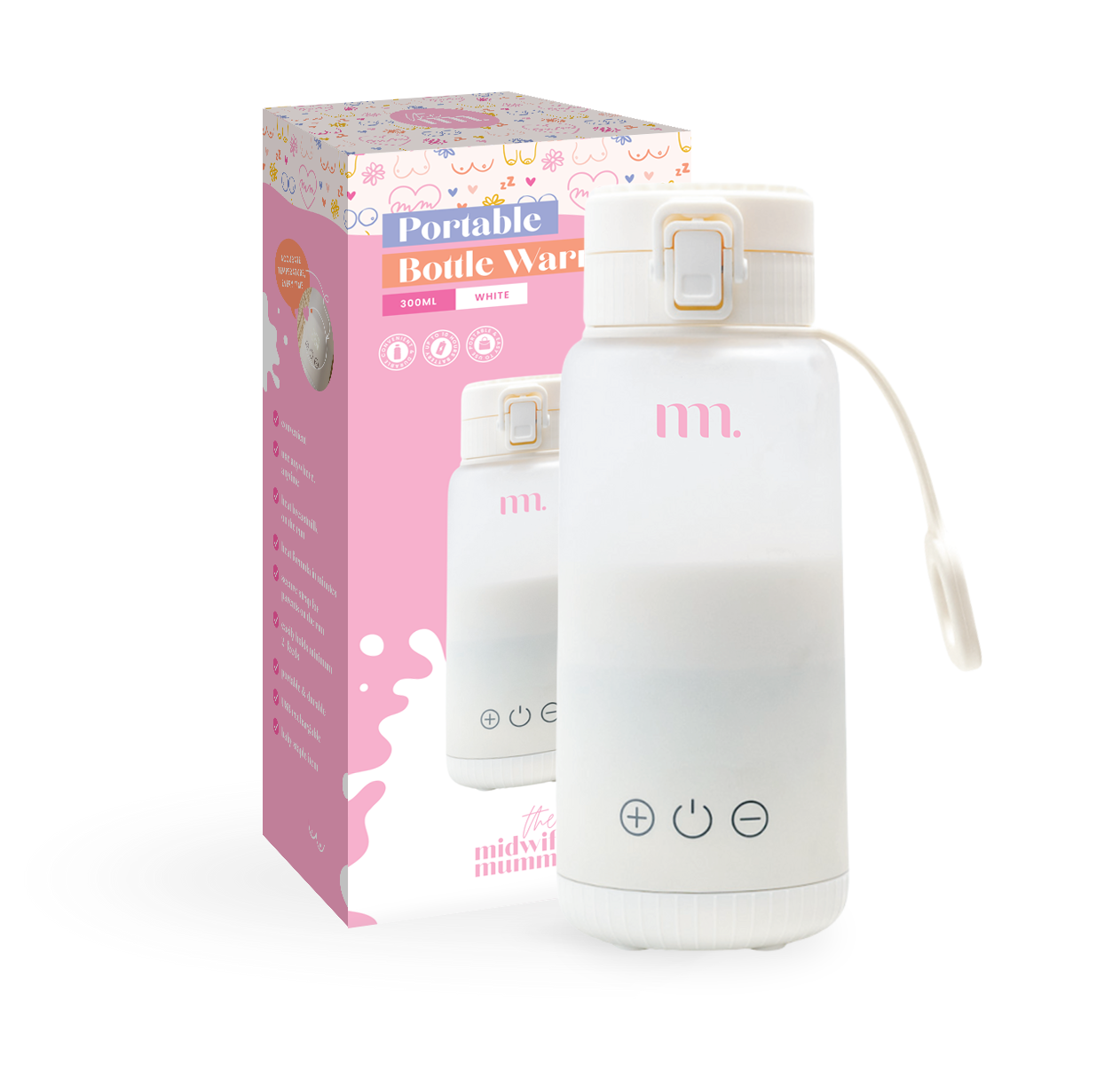 PRE SALE - THE MIDWIFE MUMMA PORTABLE BREAST MILK / WATER / FORMULA BOTTLE WARMER