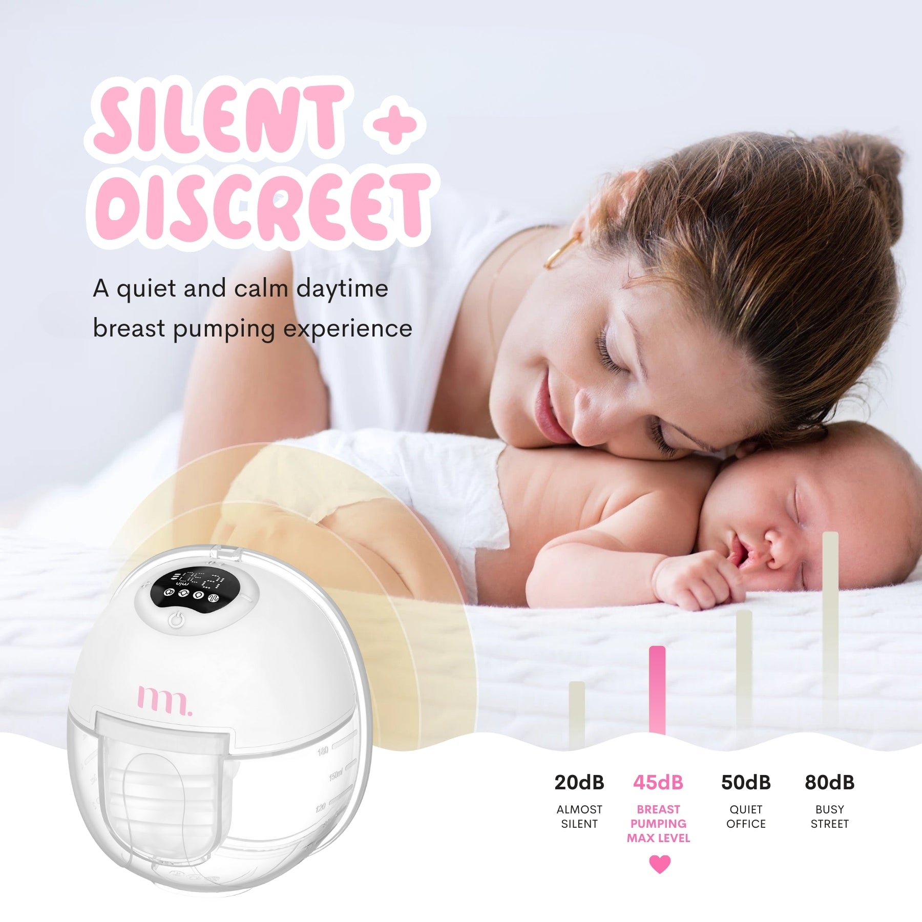 The Midwife Mumma Breast Pump Double Handsfree with Case