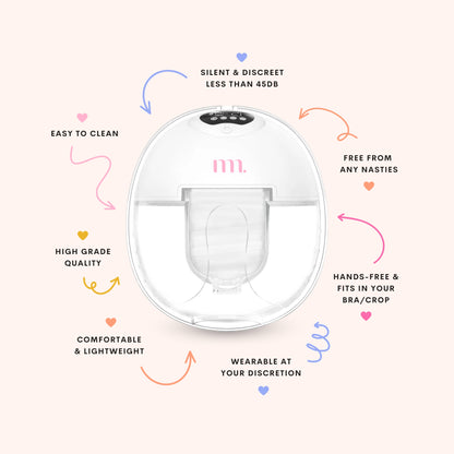 The Midwife Mumma Breast Pump Double Handsfree with Case