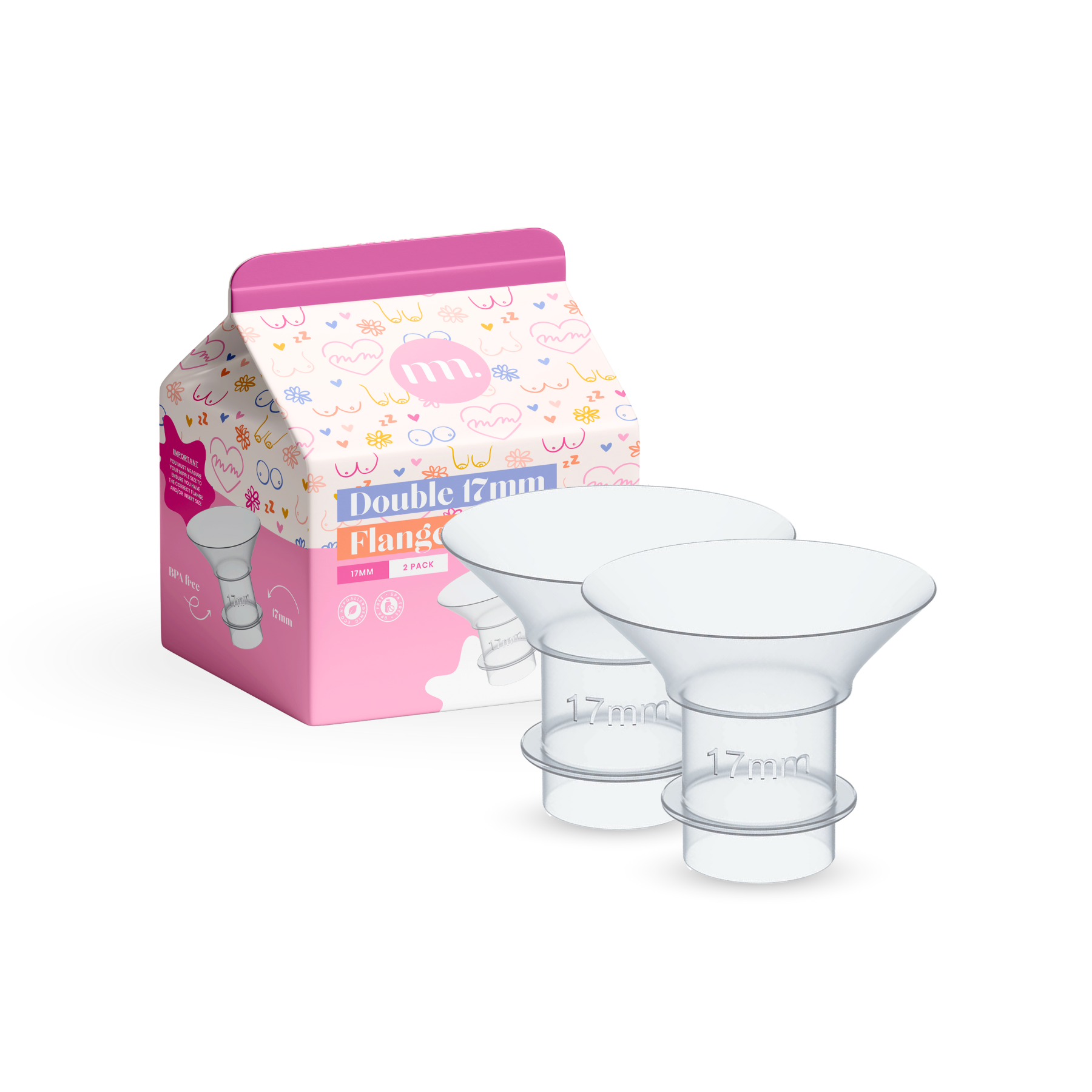The Midwife Mumma Pump Part - Double Insert 17mm Pack