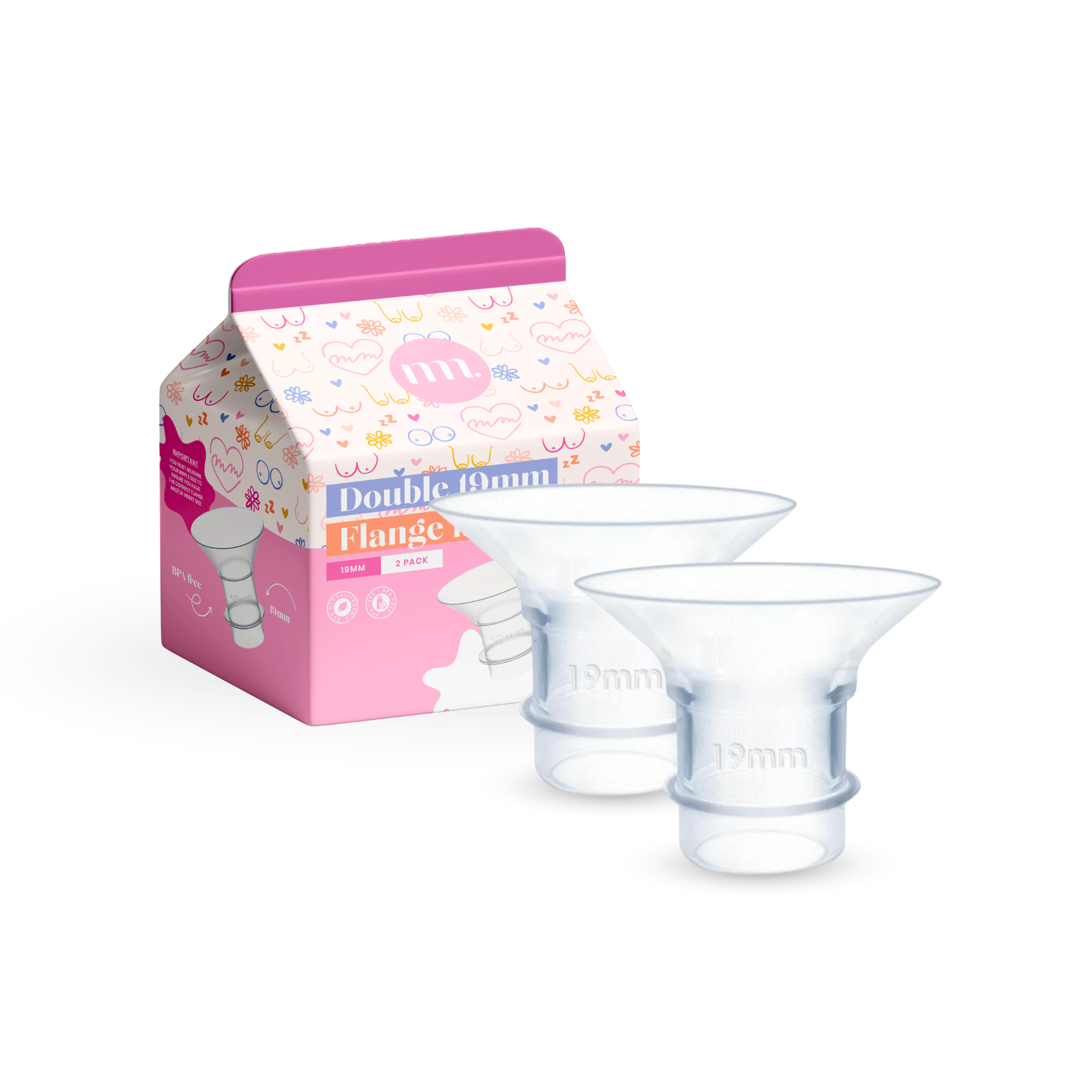 The Midwife Mumma Pump Part - Double Insert 19mm Pack