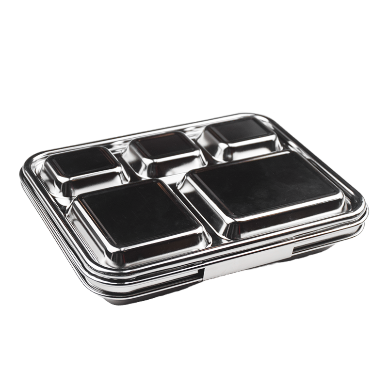 5 Compartment Stainless Steel Lunch Box