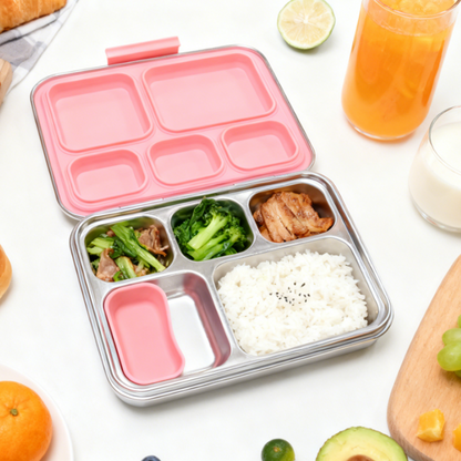 5 Compartment Stainless Steel Lunch Box