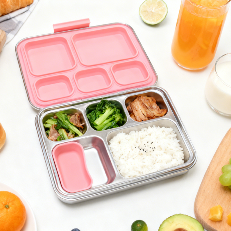 5 Compartment Stainless Steel Lunch Box