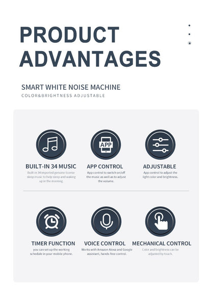 The Midwife Mumma Sound Machine & Sleep Light - Button Function and Plug in
