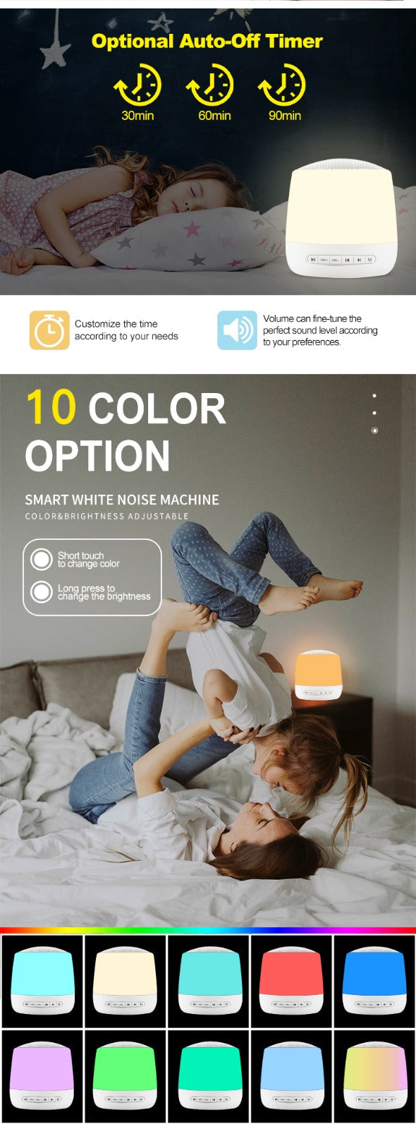 The Midwife Mumma Bundle White Noise Machine & Light - Duo Pack