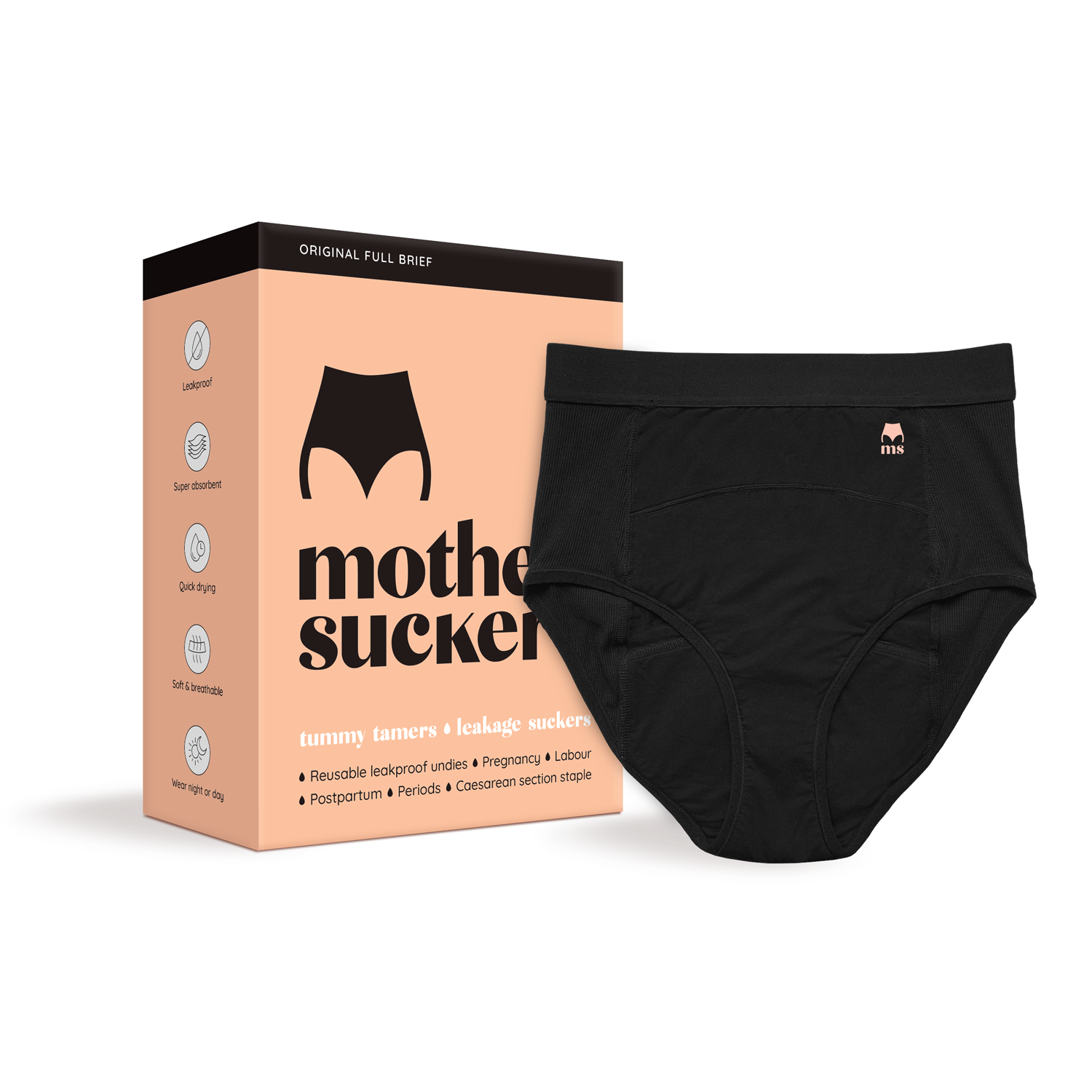 Mother Suckers Postpartum Leak Proof Undies - Single Pack