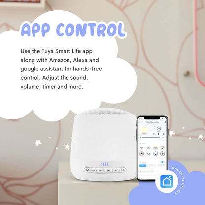 The Midwife Mumma Sound Machine & Sleep Light - Button Function and Plug in