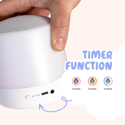 The Midwife Mumma Sound Machine & Sleep Light - Button Function and Plug in