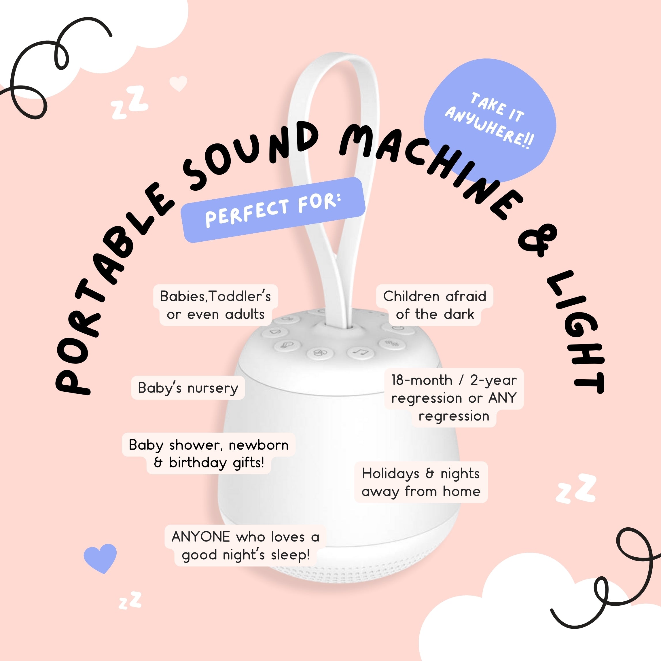 The Midwife Mumma Sound Machine & Light - Portable