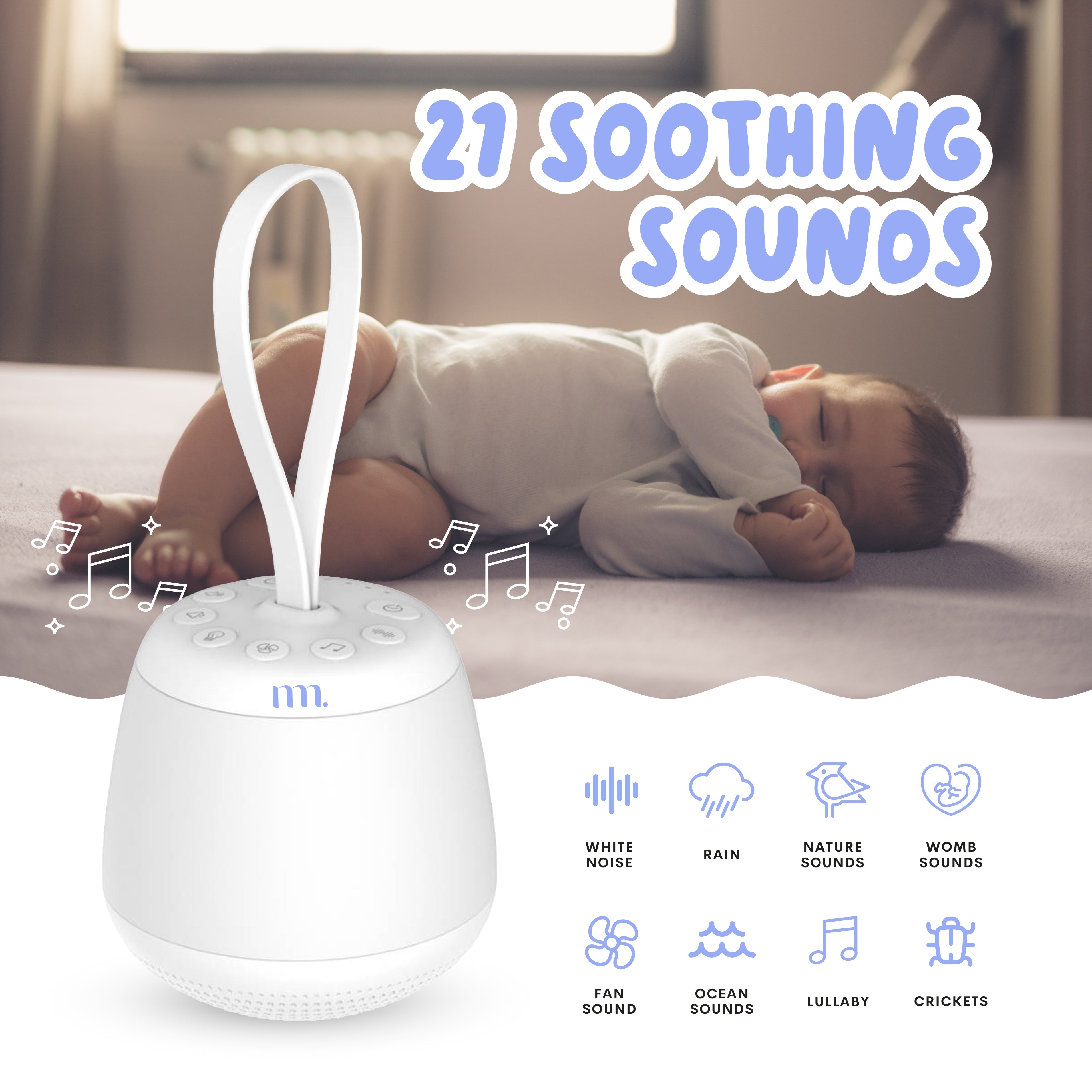 The Midwife Mumma Sound Machine & Light - Portable