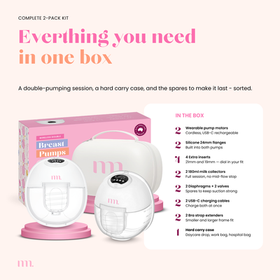 The Midwife Mumma Single Breast Pump with Case
