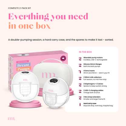 The Midwife Mumma Single Breast Pump with Case