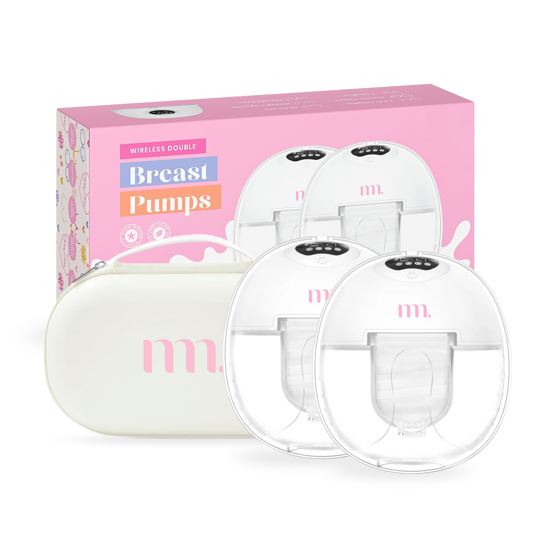 The Midwife Mumma Breast Pump Double Handsfree with Case