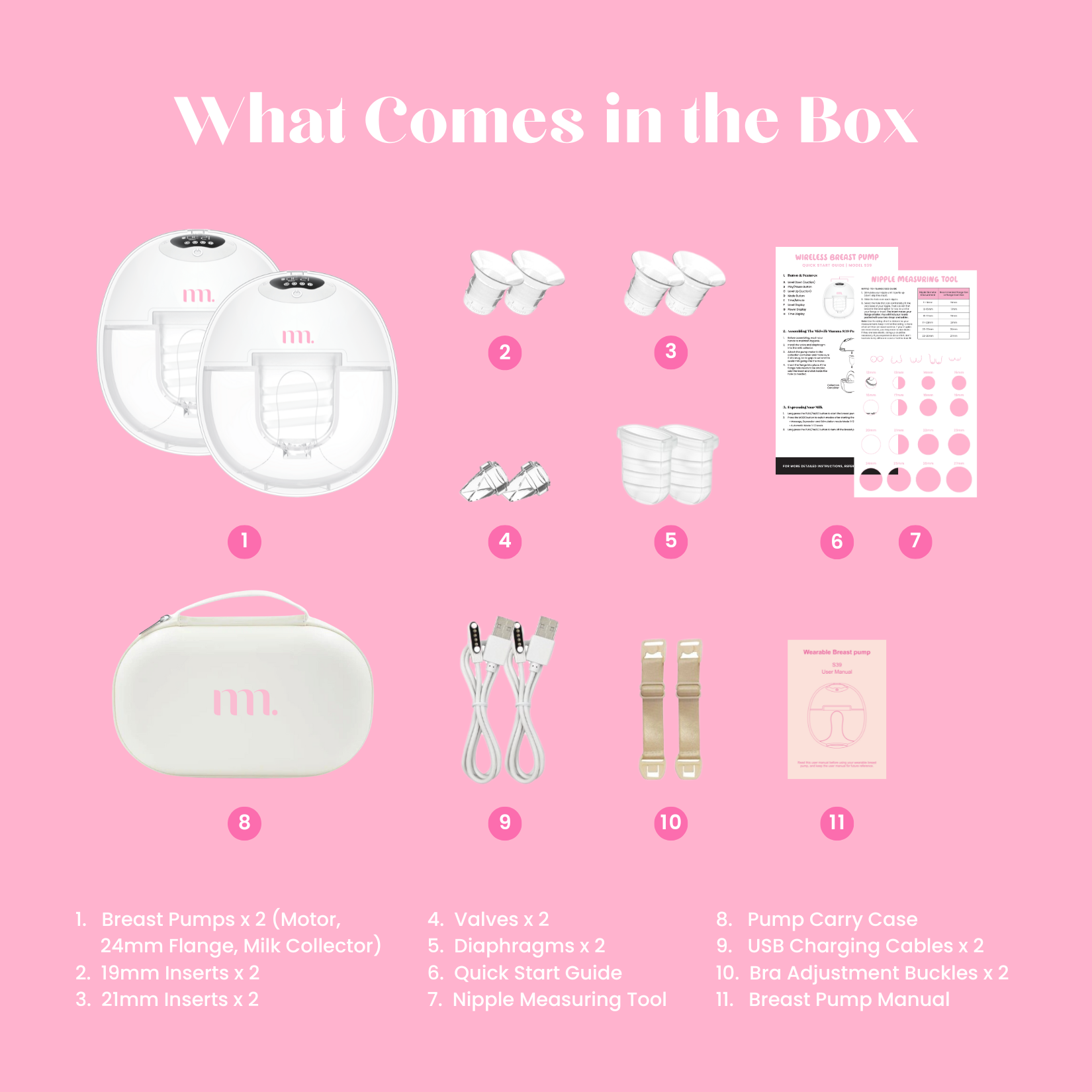 The Midwife Mumma Breast Pump Double Handsfree with Case