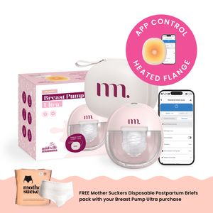 The Midwife Mumma Single Breast Pump Ultra with FREE pack of Mother Sucker Disposable Brief