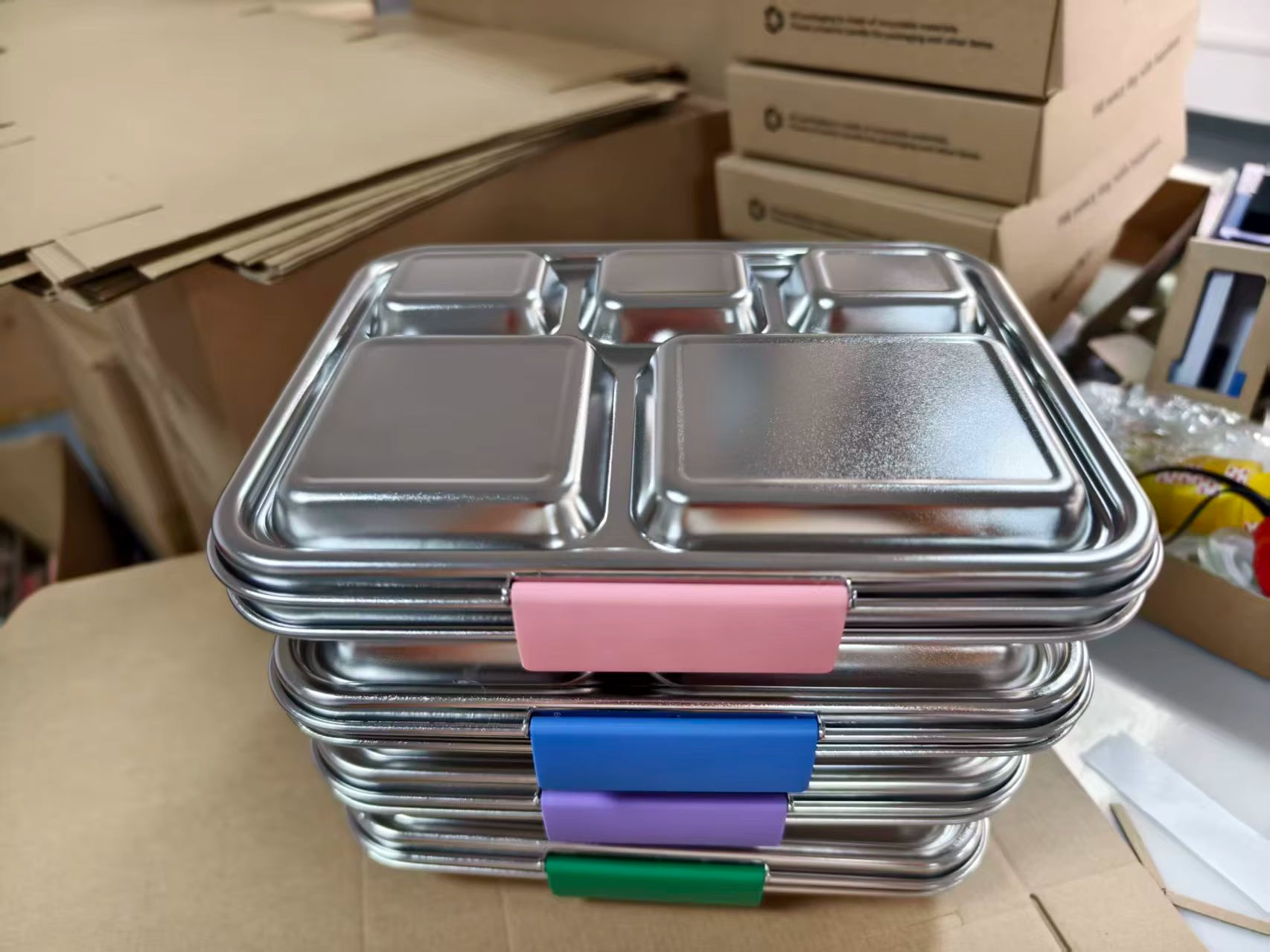 5 Compartment Stainless Steel Lunch Box