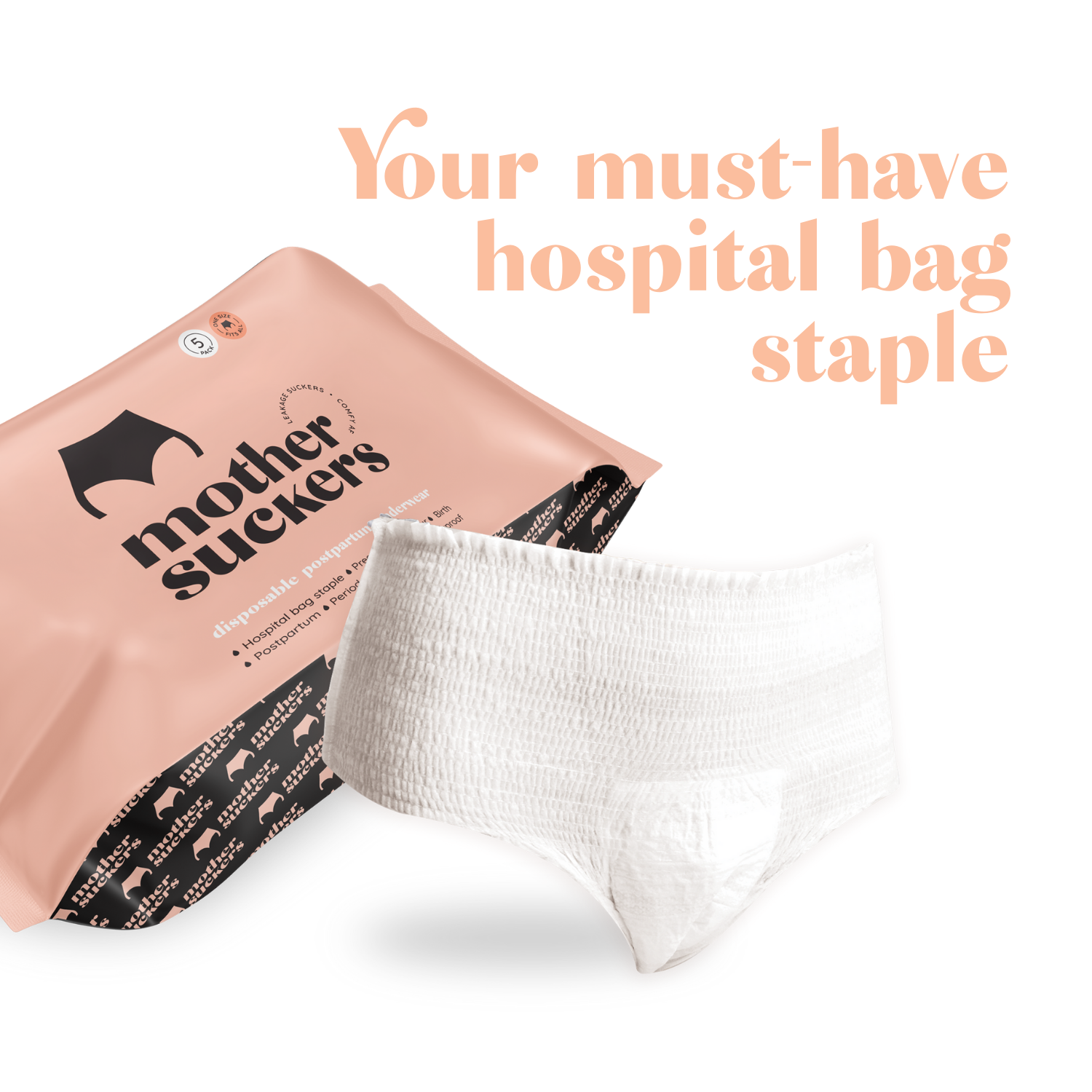 Mother Suckers Disposable Briefs - 5 pack