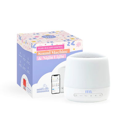 The Midwife Mumma Sound Machine & Sleep Light - Button Function and Plug in