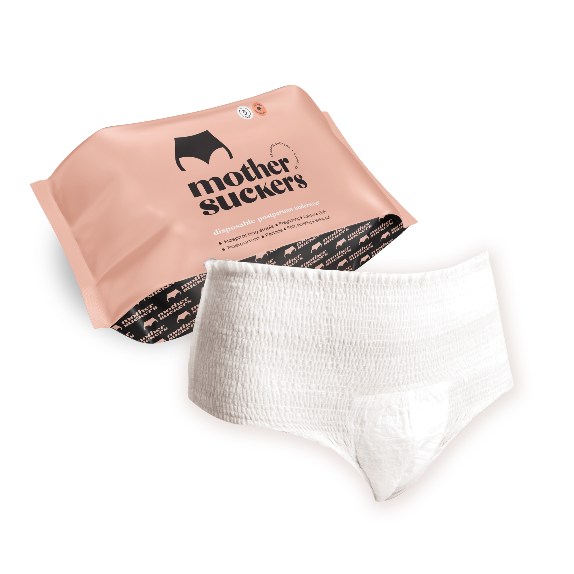 Presale - ONE SIZE | Mother Suckers Disposable Briefs - 5 pack